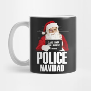 Police Navidad Funny Christmas T-Shirt Mug